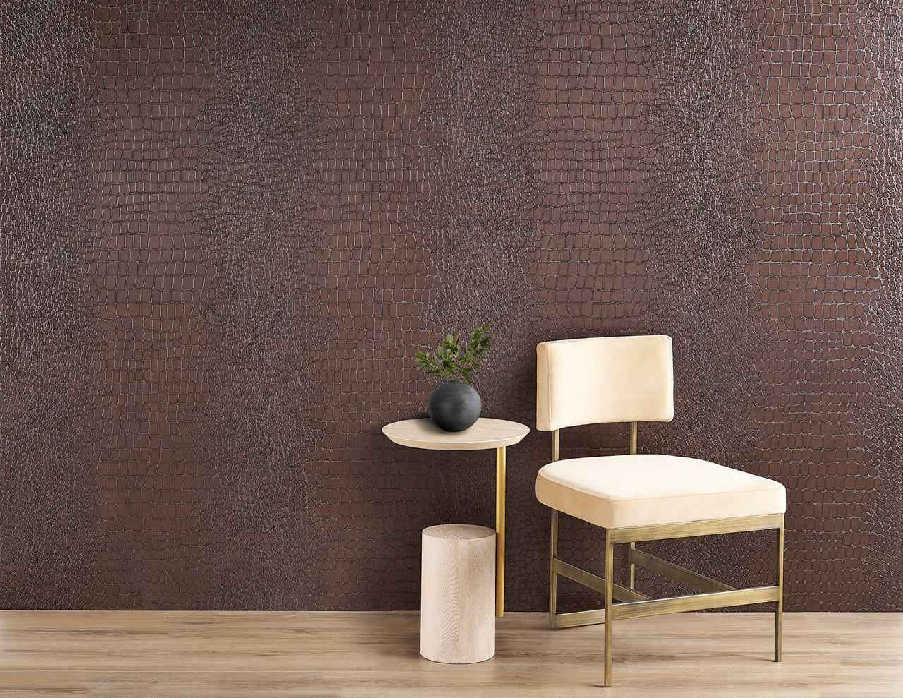Vinyl Crocodile Rock Victorian Blue - Phillip Jeffries 10846 - Phillip Jeffries Wallpaper Wallcovering