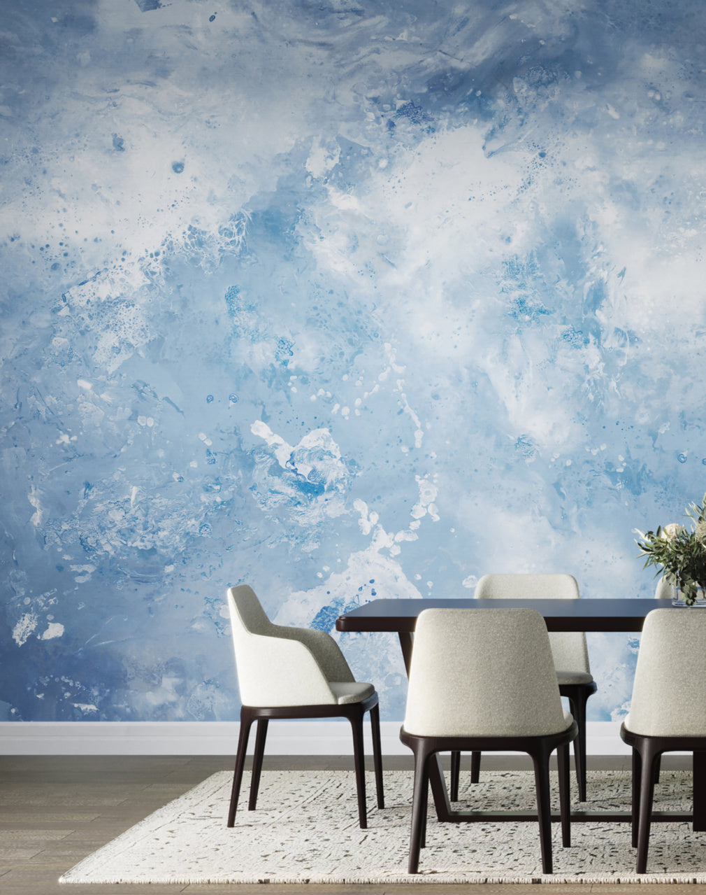 SURREAL-BLUE-ON-STAR-DUST-SILK-PHILLIP-JEFFRIES-9681 - Phillip Jeffries Wallpaper Wallcovering
