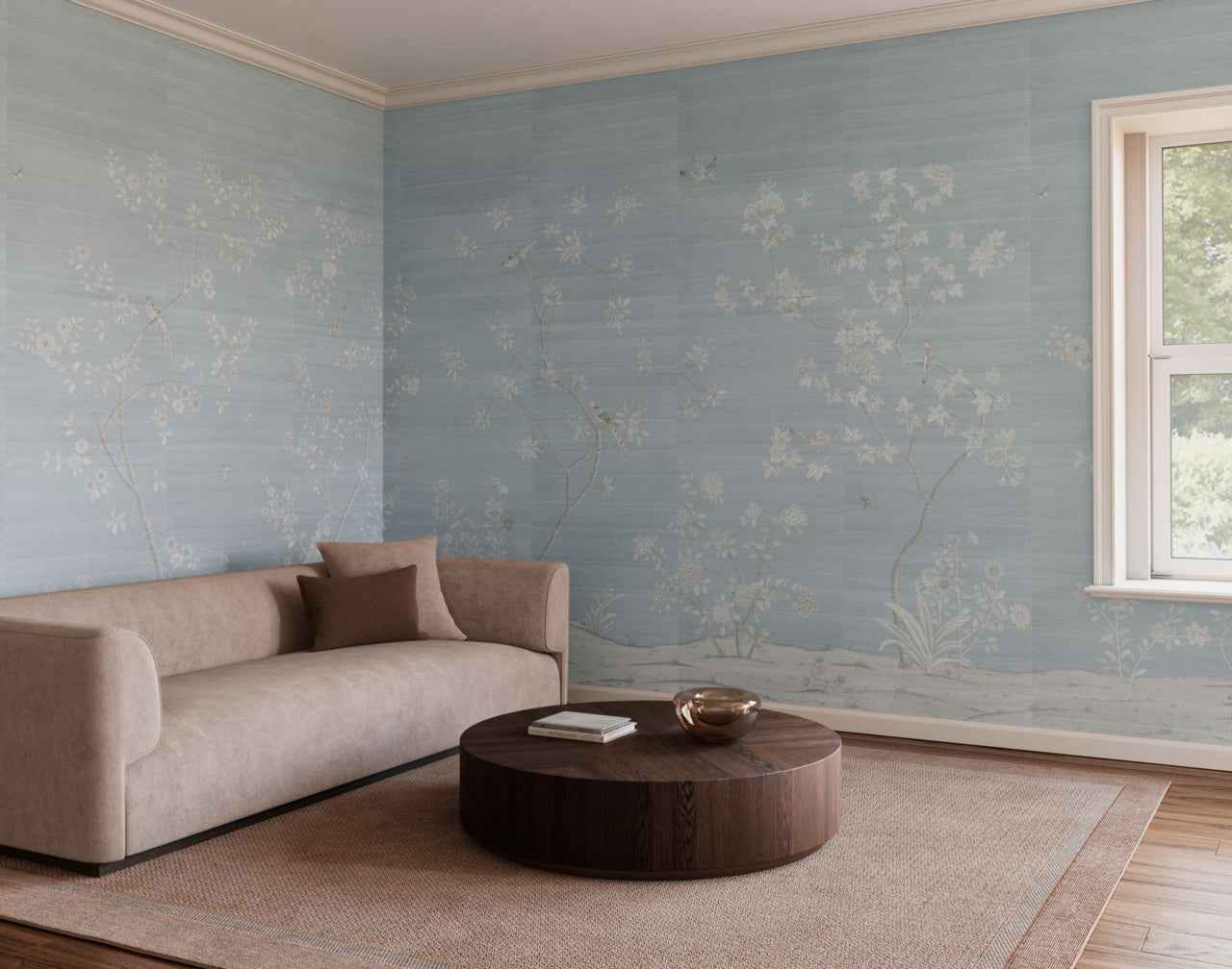 Promenade Serenity Stroll - Phillip Jeffries 34201 - Phillip Jeffries Wallpaper Wallcovering