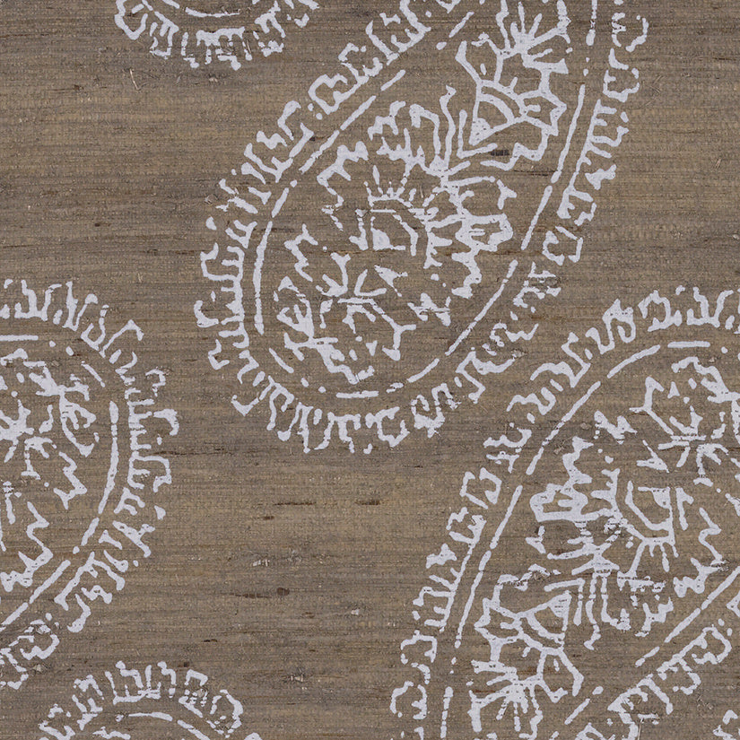 BATIK-CHIC-WHITE-ON-EXTRA-FINE-ARROWROOT-PHILLIP-JEFFRIES-5926 - Phillip Jeffries Wallpaper Wallcovering