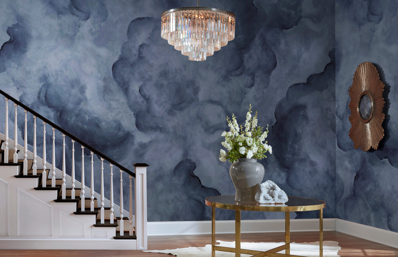 FLIGHT-BLUE-HERON-CLOUDS-ONLY-ON-MANILA-HEMP-PHILLIP-JEFFRIES-7063 - Phillip Jeffries Wallpaper Wallcovering