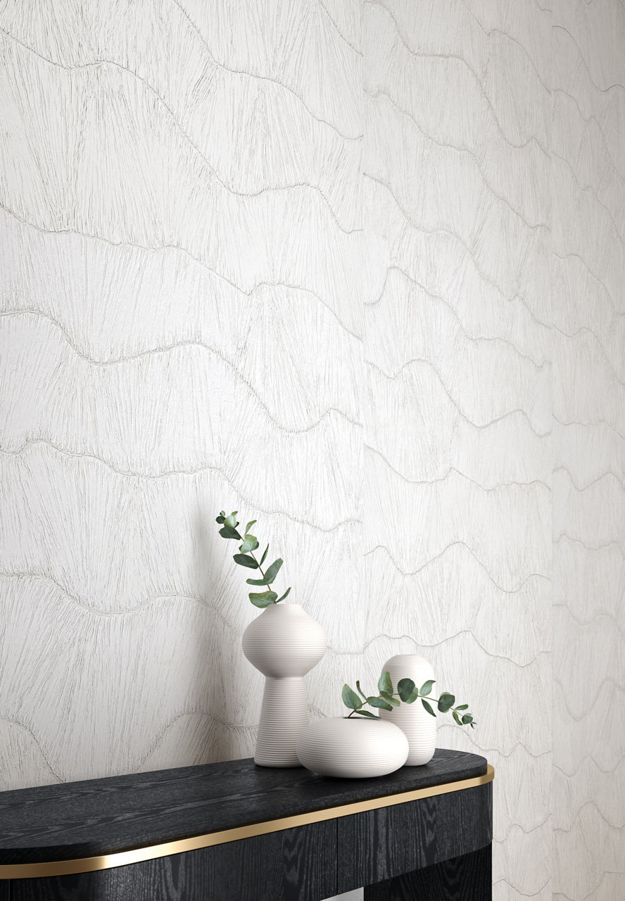 MAKE-WAVES-WASHI-BLACK-WITH-GOLD-PHILLIP-JEFFRIES-8868 - Phillip Jeffries Wallpaper Wallcovering