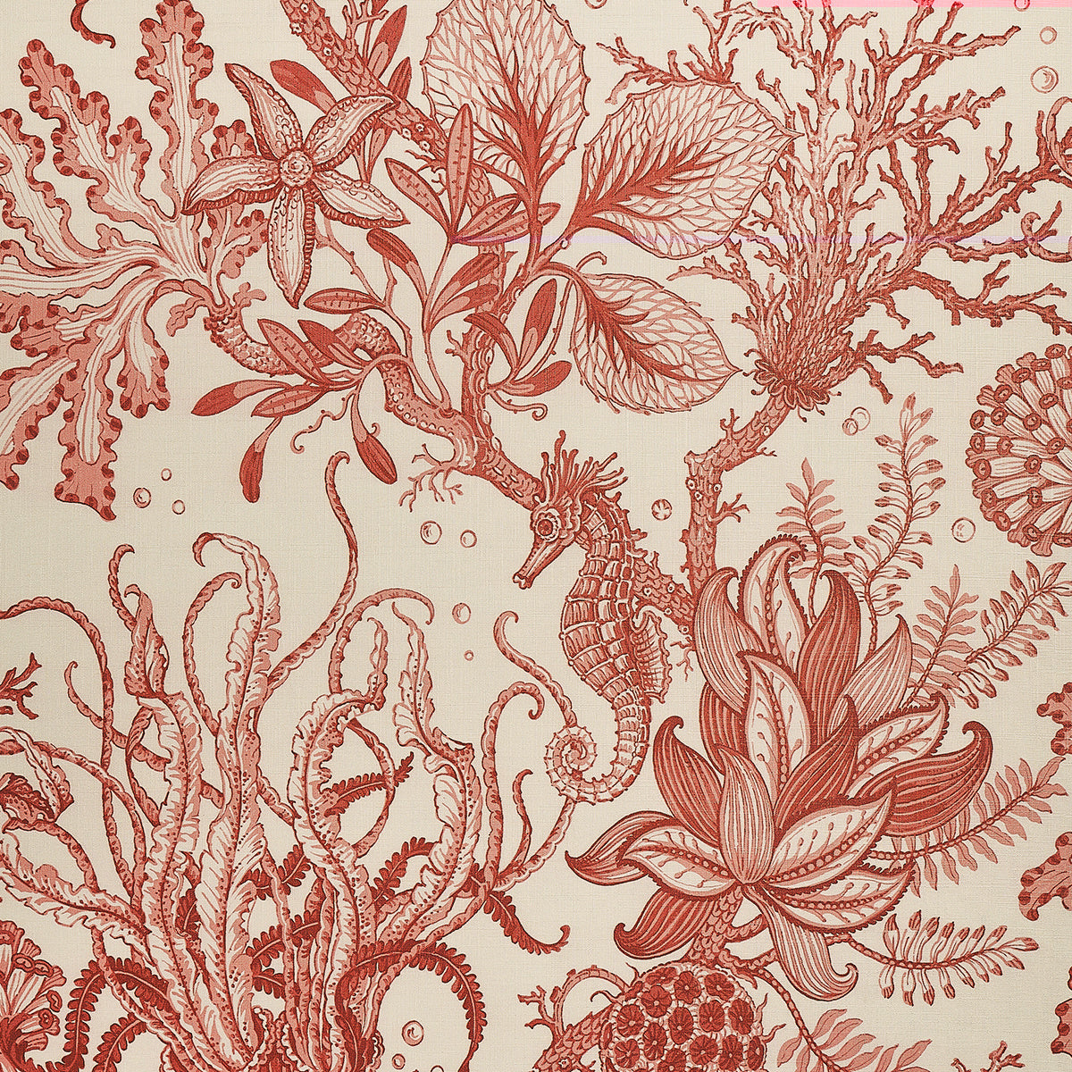 TOILE-DE-SEA-CORAL-COAST-ON-CANVAS-LINEN-PHILLIP-JEFFRIES-9993 - Phillip Jeffries Wallpaper Wallcovering