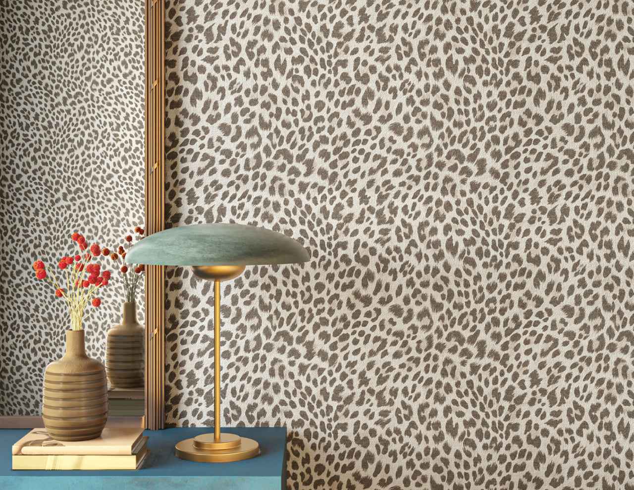 Wild Thing Junes Jungle on Tranquil Weave - Phillip Jeffries 26702 - Phillip Jeffries Wallpaper Wallpaper