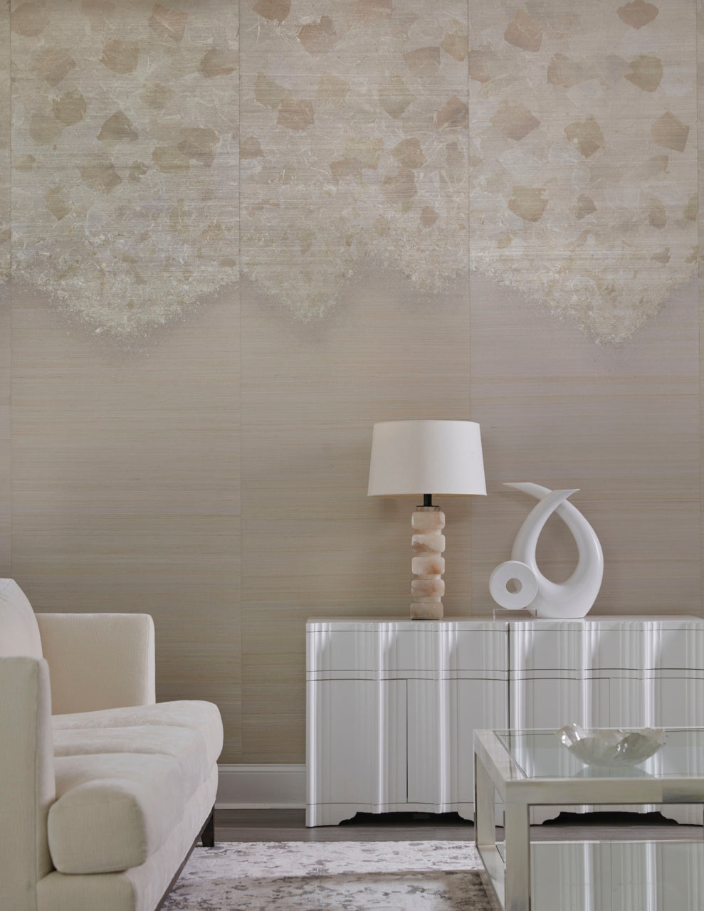 METALLIC-OMBRE-PEWTER-ON-SILK-AND-ABACA-PHILLIP-JEFFRIES-3154 - Phillip Jeffries Wallpaper Wallcovering