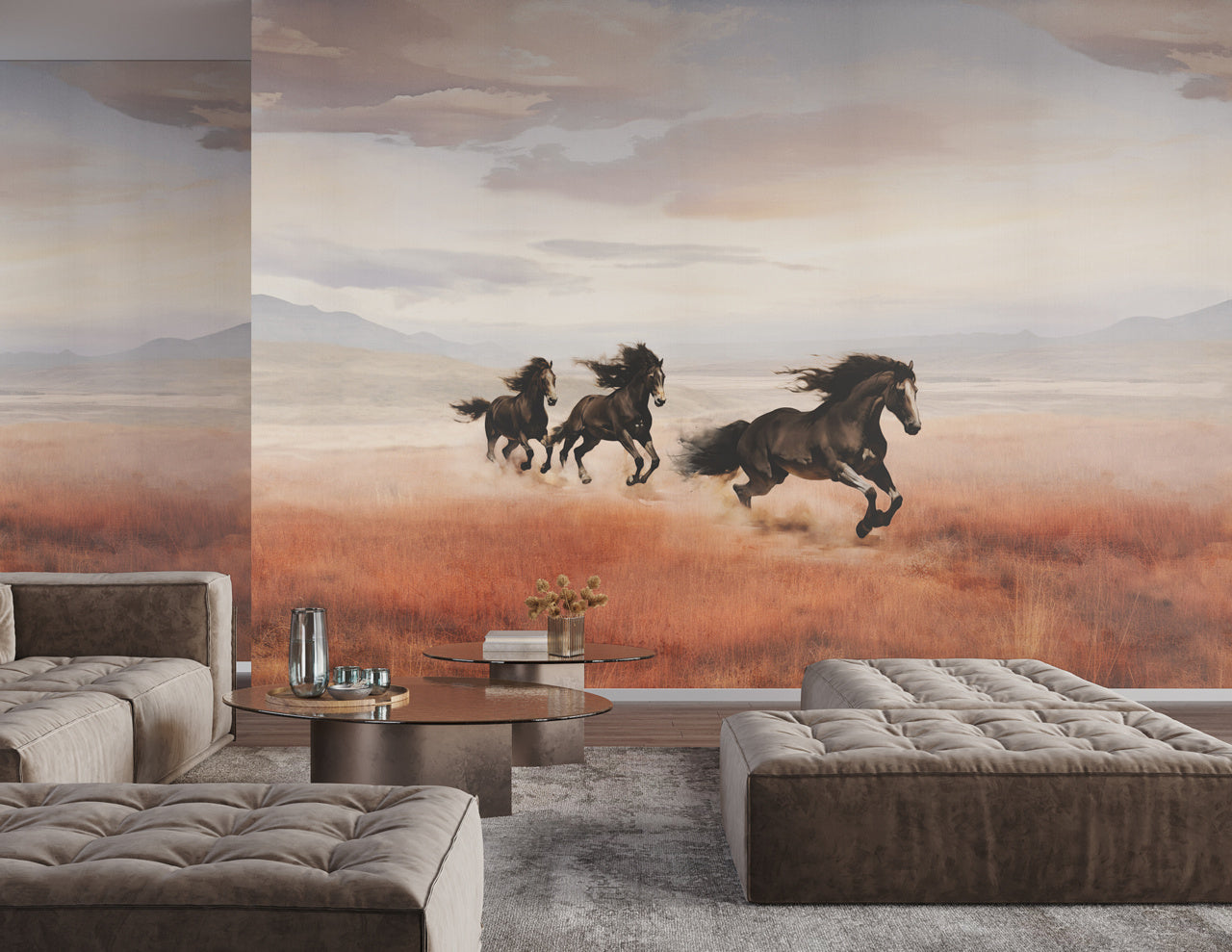 UNTAMED-RUST-REGAL-ON-TRANQUIL-WEAVE-PHILLIP-JEFFRIES-10646 - Phillip Jeffries Wallpaper Wallcovering