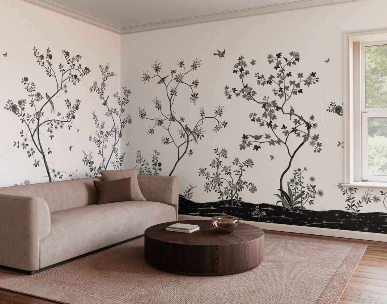 Promenade Ink Reverie - Phillip Jeffries 34205 - Phillip Jeffries Wallpaper Wallcovering