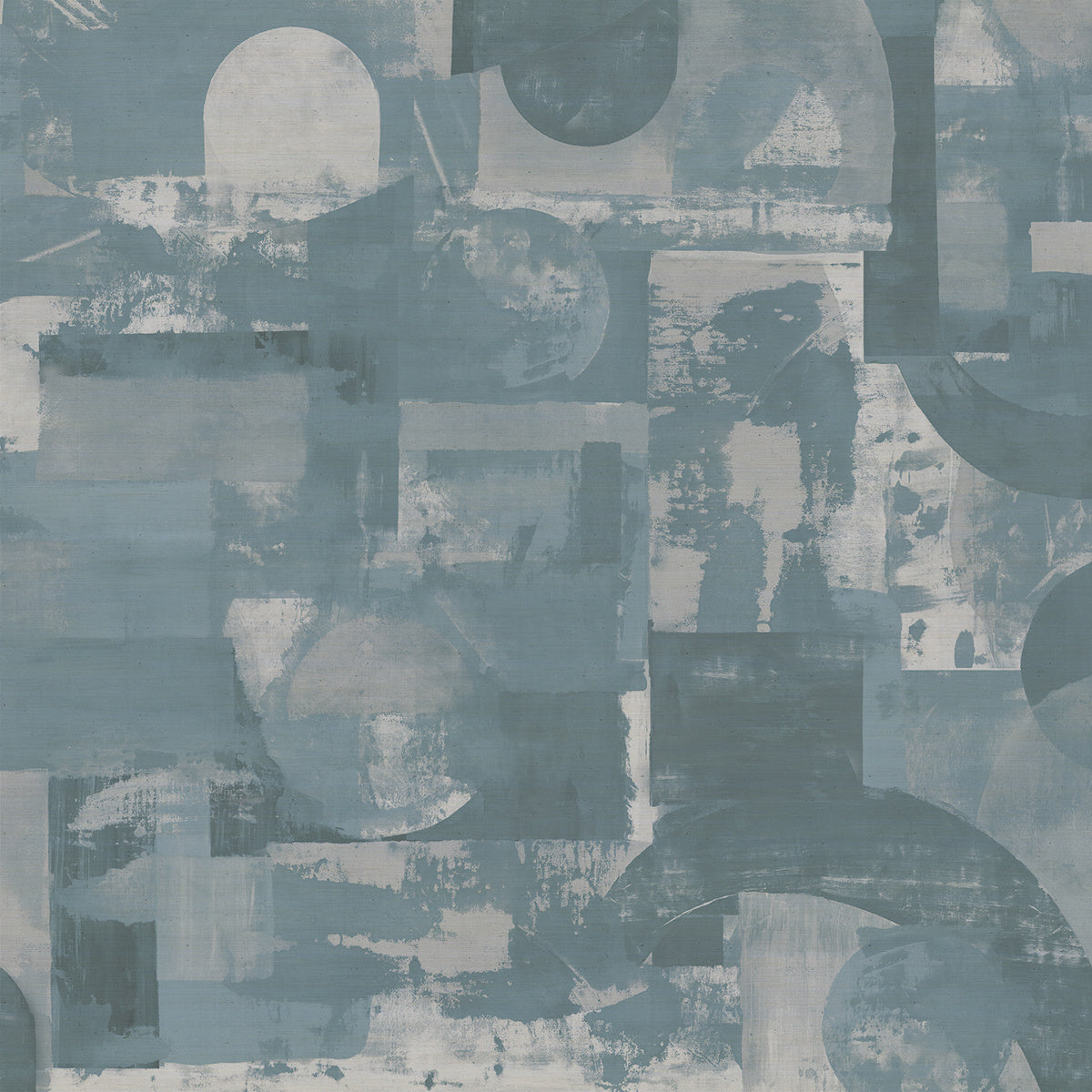 COLLAGE-EXPRESSIVE-TEAL-ON-MANILA-HEMP-PHILLIP-JEFFRIES-5044 - Phillip Jeffries Wallpaper Wallcovering