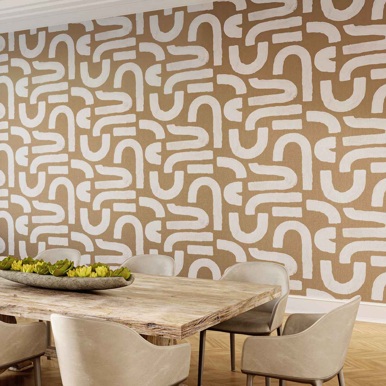 Curves Golden Inflection on Perfect Paper - Phillip Jeffries 10272 - Phillip Jeffries Wallpaper Wallpaper