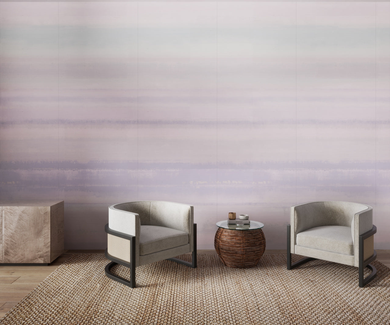 OASIS-PRISMATIC-PINK-ON-MANILA-HEMP-PHILLIP-JEFFRIES-8690 - Phillip Jeffries Wallpaper Wallcovering