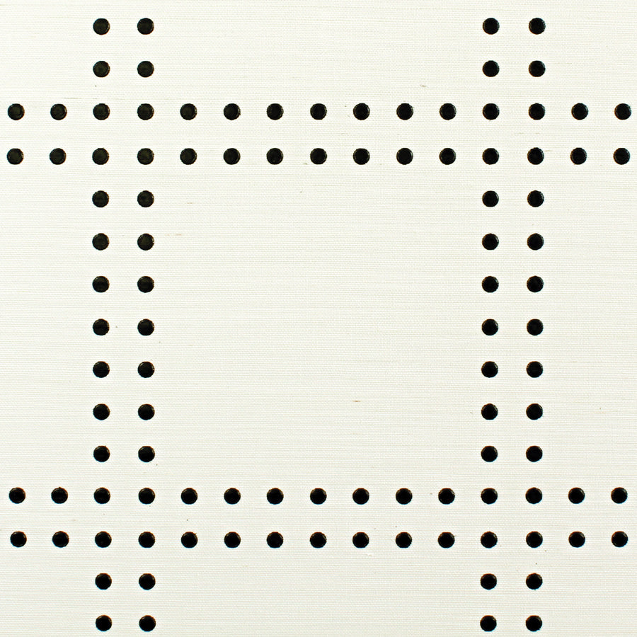 RIVETS-BLACK-ON-MANILA-HEMP-PHILLIP-JEFFRIES-5702 - Phillip Jeffries Wallpaper Wallcovering