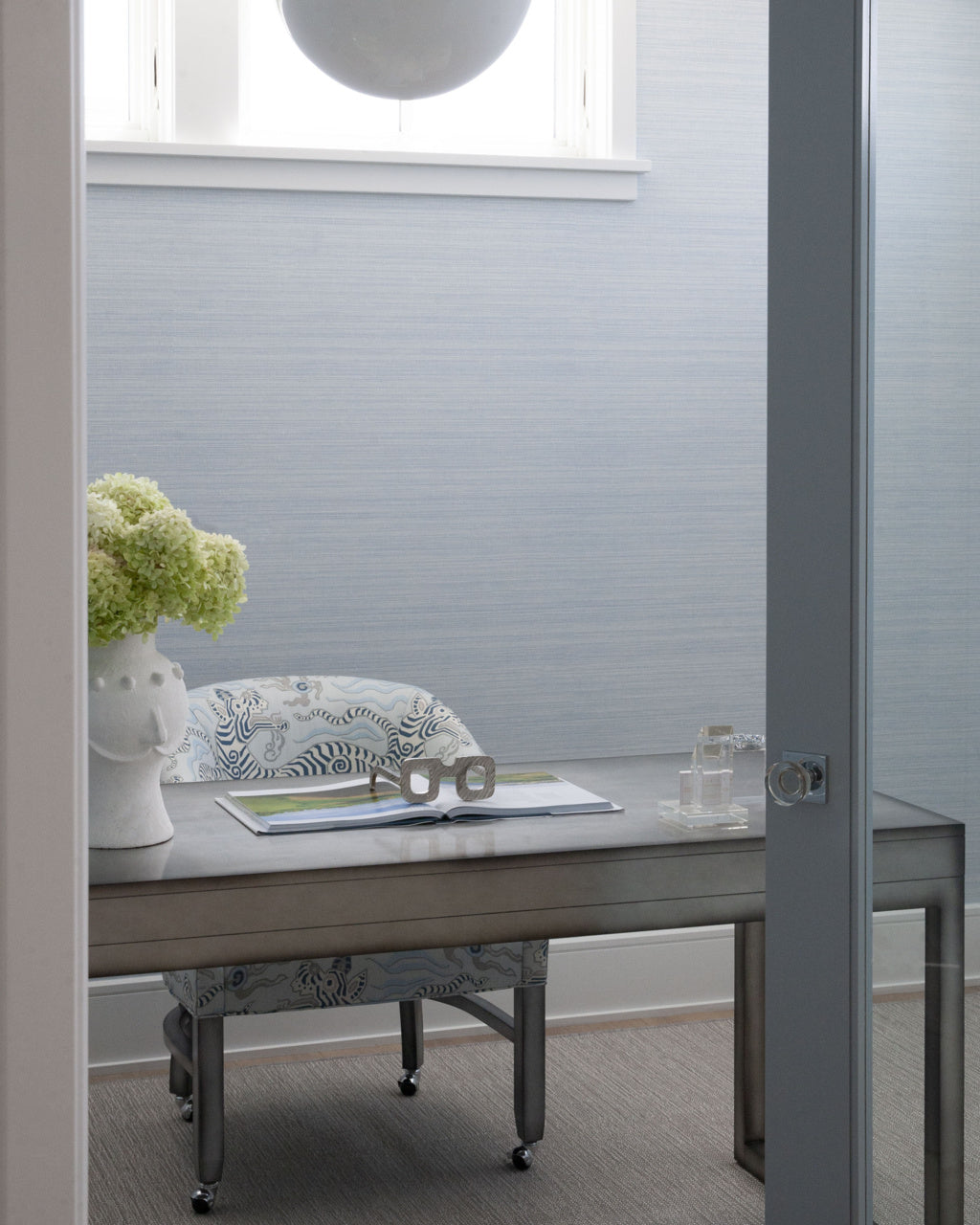 STONEWASHED-LINEN-PERIWINKLE-HAZE-PHILLIP-JEFFRIES-5495 - Phillip Jeffries Wallpaper Wallcovering