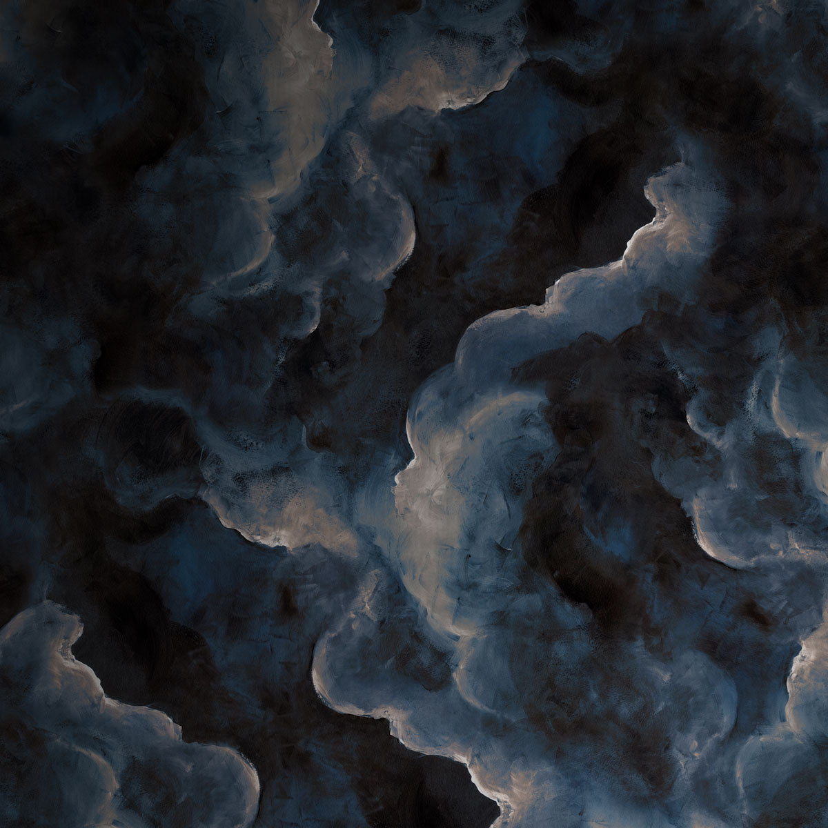 FLIGHT-NAVY-NIGHT-CLOUDS-ONLY-ON-VINYL-METALWORKS-PHILLIP-JEFFRIES-7066 - Phillip Jeffries Wallpaper Wallcovering