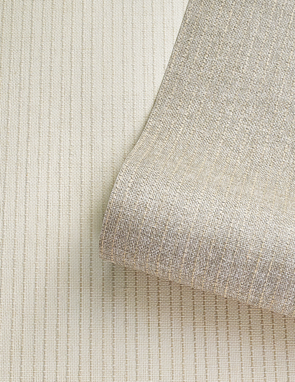 ORIGIN-TICKING-STRIPE-CREAM-AND-GREY-PHILLIP-JEFFRIES-10107 - Phillip Jeffries Wallpaper Papel pintado