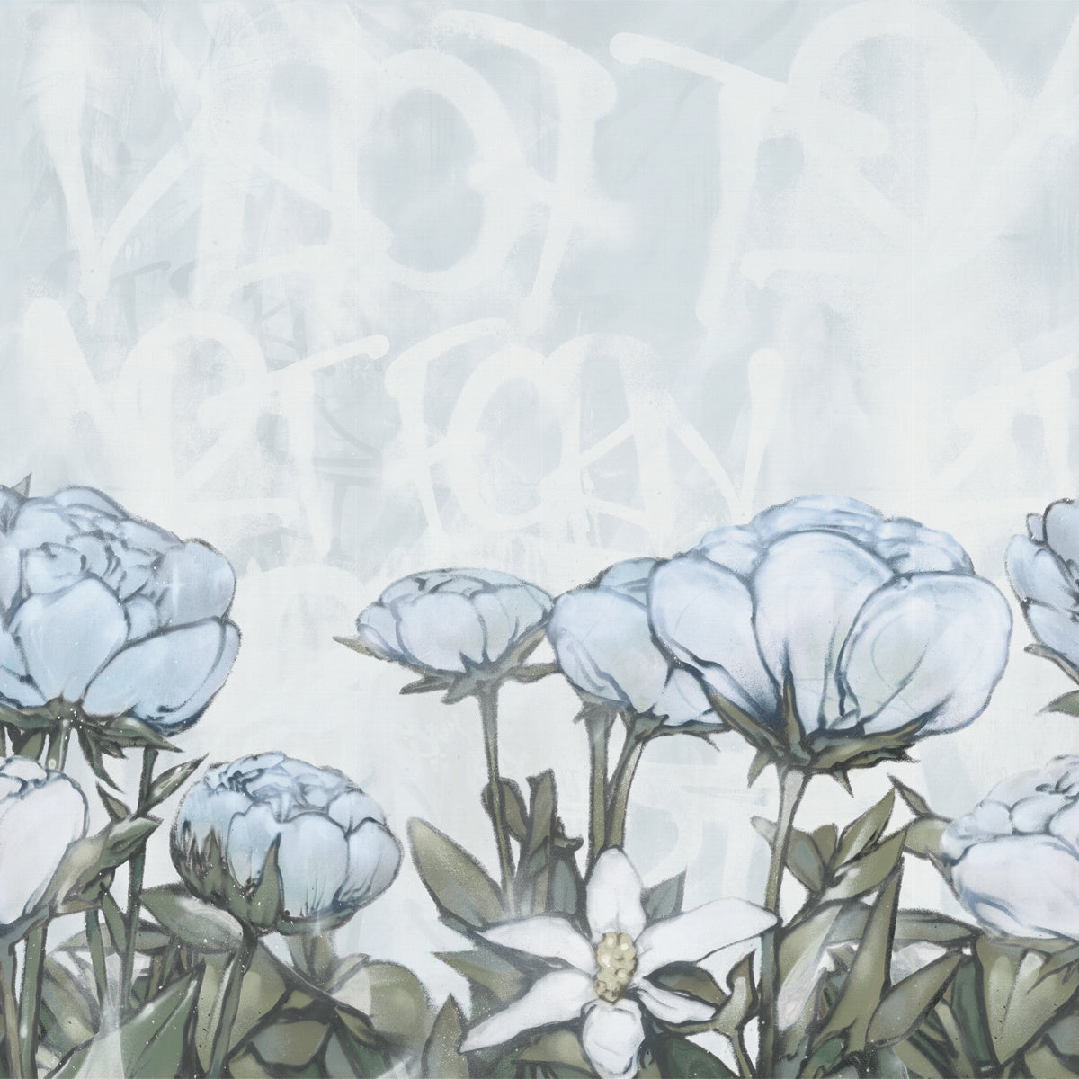 FRESH-BLUE-BISCUIT-ON-GLAM-GRASS-PHILLIP-JEFFRIES-9186 - Phillip Jeffries Wallpaper Wallcovering