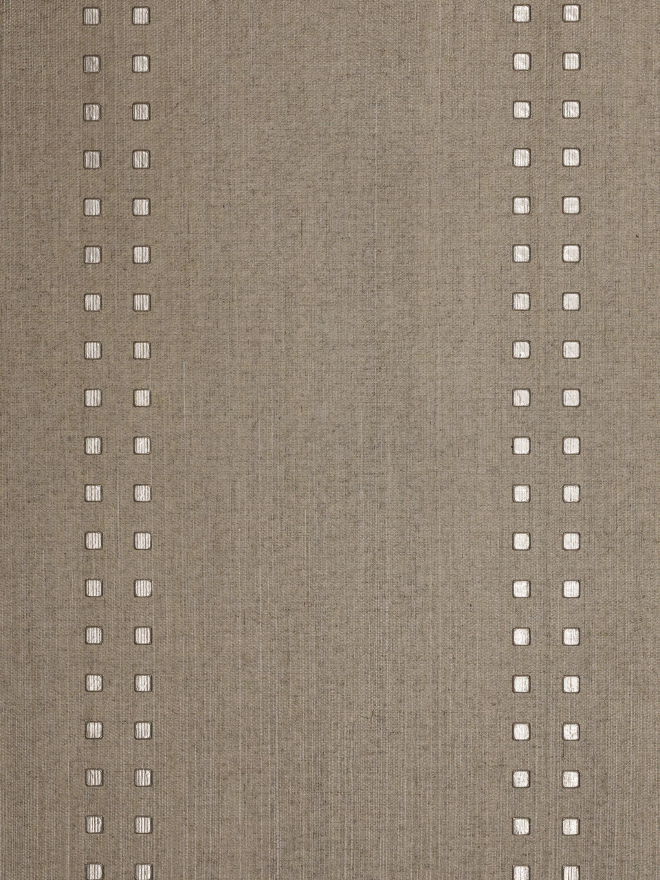 STUDS-AND-STRIPES-VERTICAL-CHROME-ON-MANILA-HEMP-PHILLIP-JEFFRIES-5782-V - Phillip Jeffries Wallpaper Wallcovering