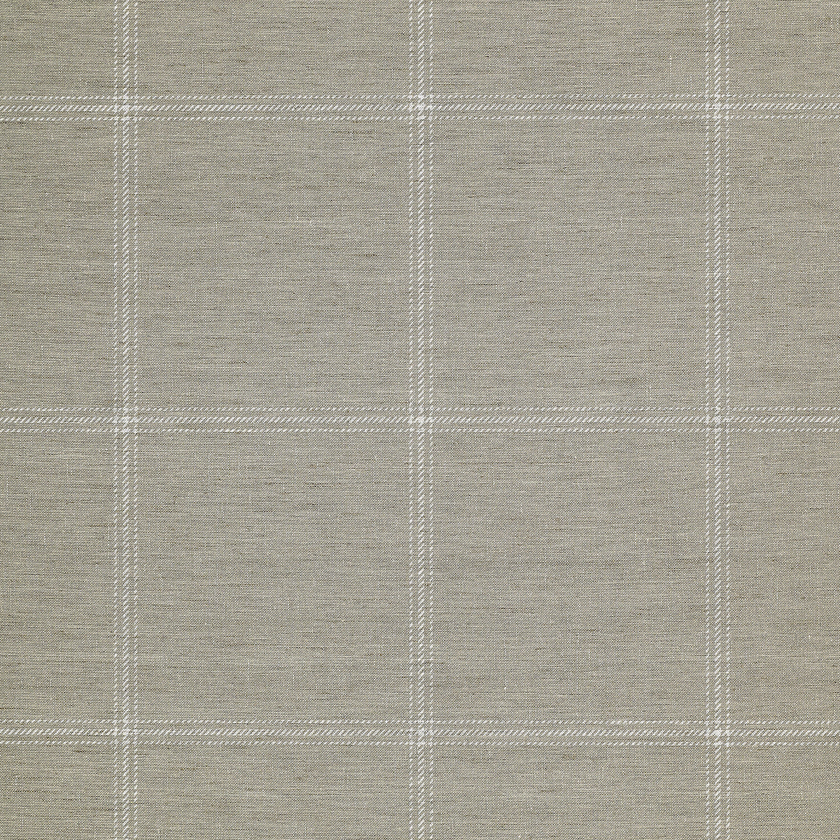 JACKSON-PLAID-WHITE-AND-TAUPE-ON-CANVAS-LINEN-PHILLIP-JEFFRIES-10705 - Phillip Jeffries Wallpaper Wallcovering