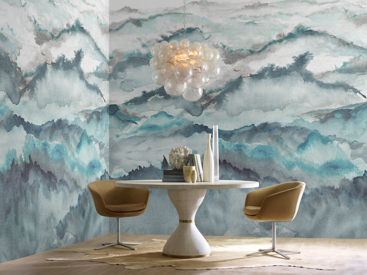 BEYOND-FORBIDDEN-TEAL-ON-VINYL-GLAM-GRASS-PHILLIP-JEFFRIES-7201 - Phillip Jeffries Wallpaper Wallcovering