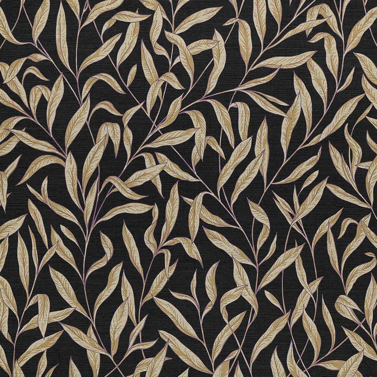 Walk in the Park Midnight Stroll on Canvas Linen - Phillip Jeffries 26001