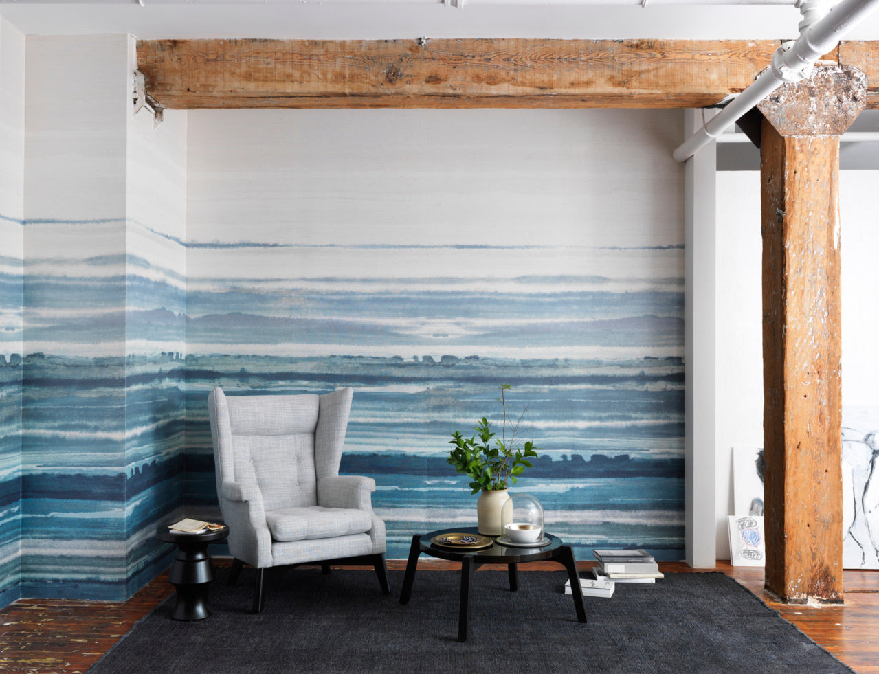 FADE-SEA-SPRAY-ON-MANILA-HEMP-PHILLIP-JEFFRIES-7226 - Phillip Jeffries Wallpaper Wallcovering