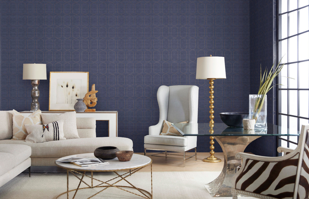 ITS-RIVETING-BRASS-ON-MANILA-HEMP-PHILLIP-JEFFRIES-5478 - Phillip Jeffries Wallpaper Wallcovering