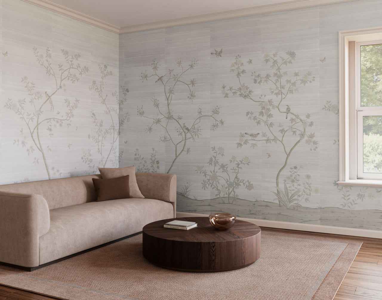 Promenade Antique Bloom - Phillip Jeffries 34200 - Phillip Jeffries Wallpaper Wallcovering