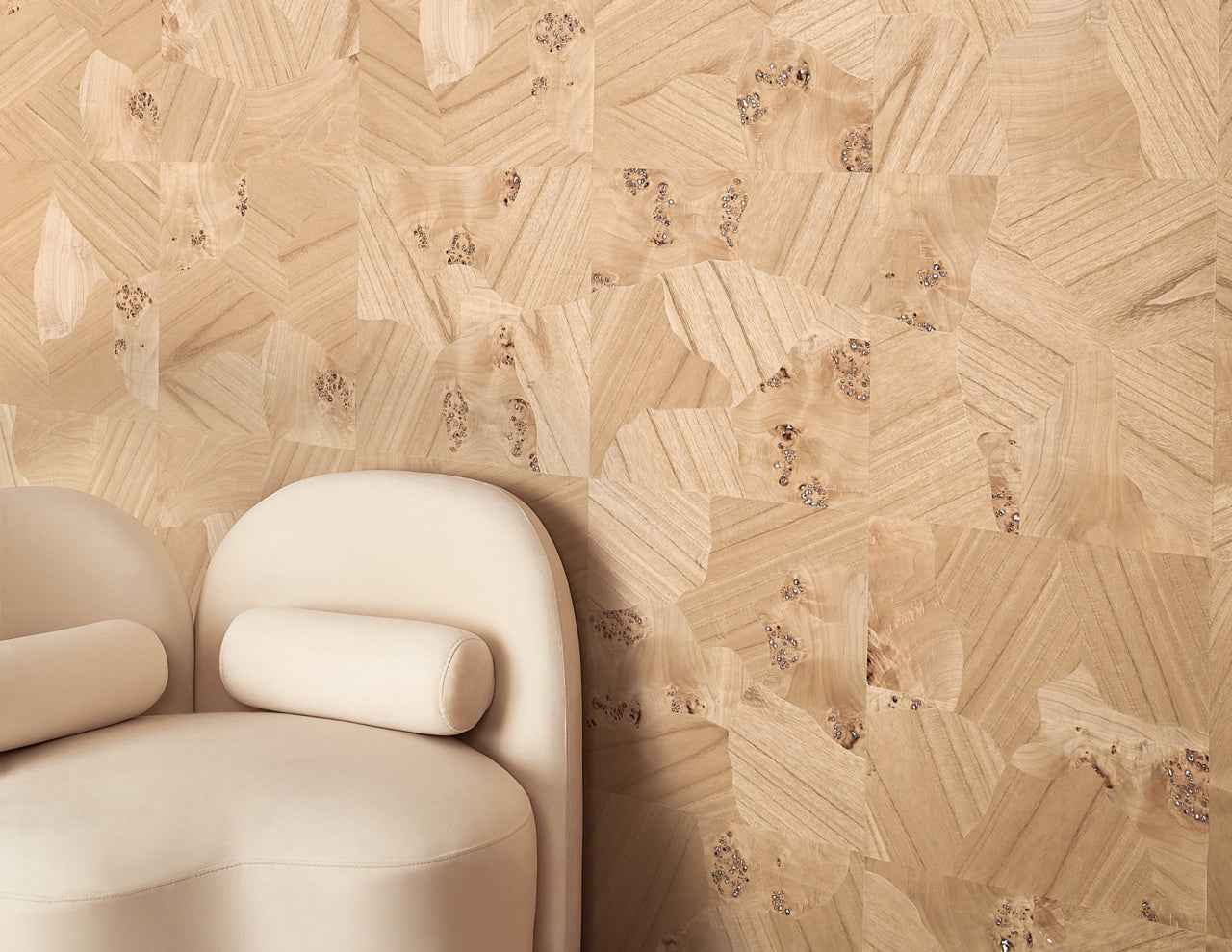 Pawleys Parquet Driftwood Smoke - Phillip Jeffries 37702 - Phillip Jeffries Wallpaper Wallcovering