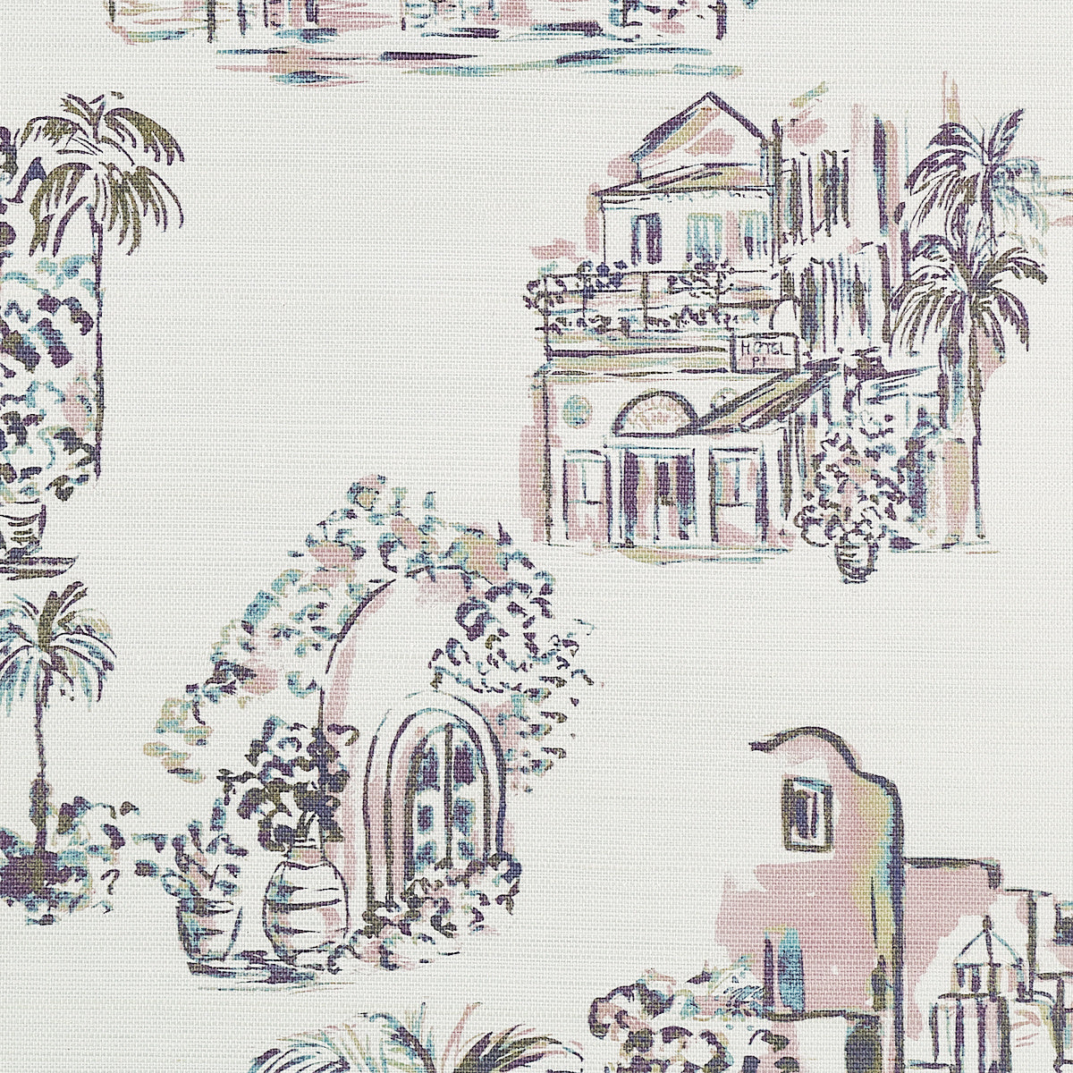 TOULOUSE-TOILE-BLUSH-BAZAAR-ON-MANILA-HEMP-PHILLIP-JEFFRIES-28904 - Phillip Jeffries Wallpaper Wallcovering