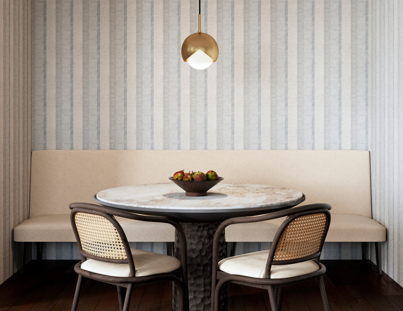 SANTA-FE-STRIPE-BLUE-MIRAGE-ON-WOVEN-WALLS-PHILLIP-JEFFRIES-40106 - Phillip Jeffries Wallpaper Wallpaper