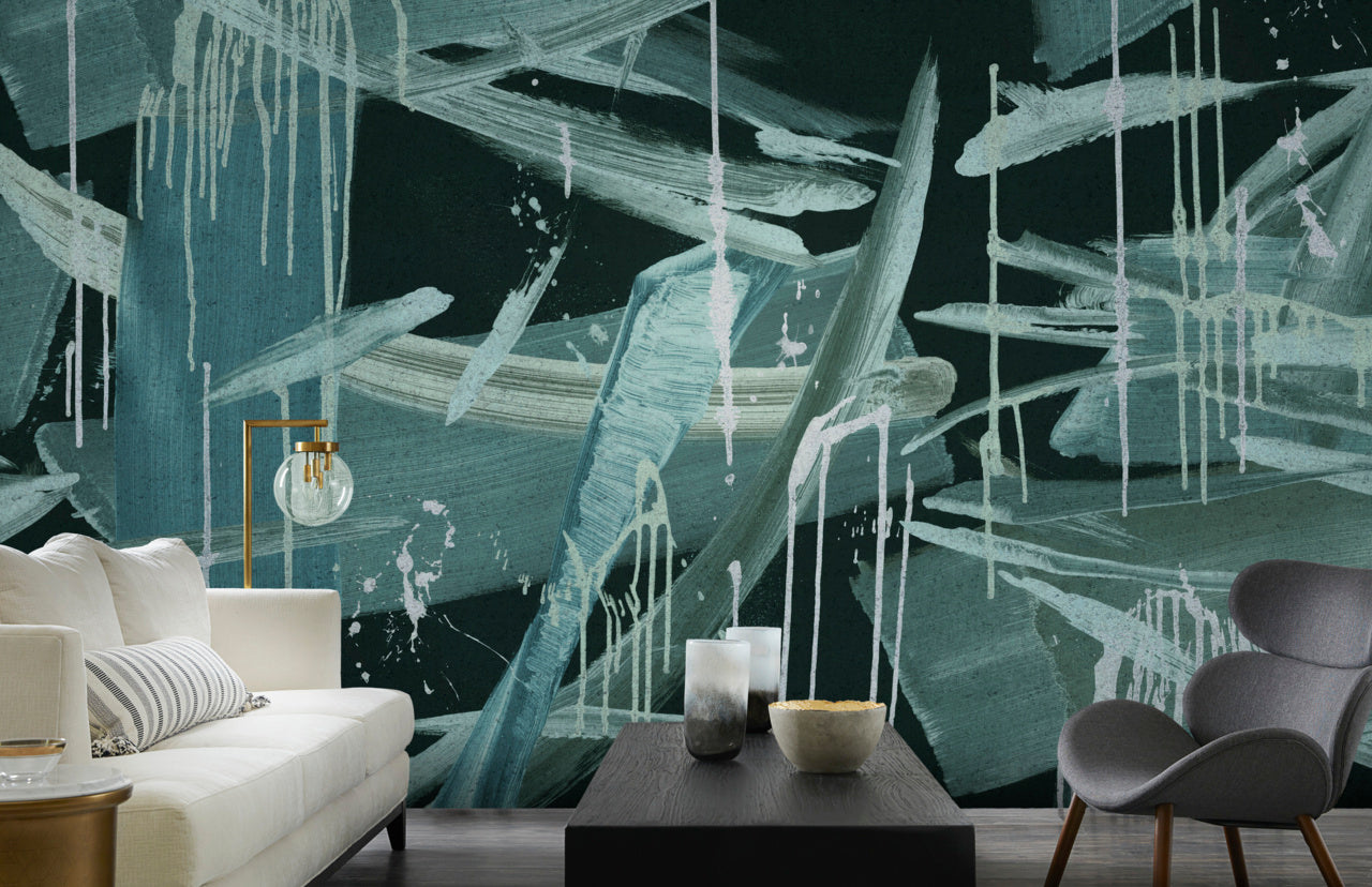 SPLASH-TEAL-VIBE-ON-VINYL-MIRROR-MIRROR-PHILLIP-JEFFRIES-2463 - Phillip Jeffries Wallpaper Wallcovering