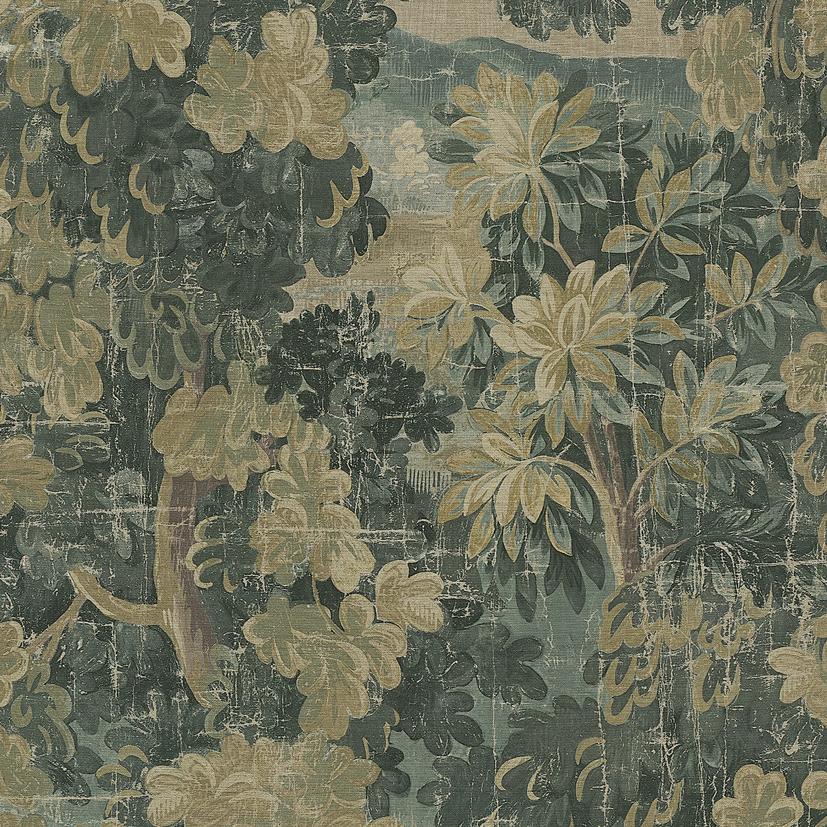 MIDSUMMER-HUNTING-GREEN-ON-CANVAS-LINEN-PHILLIP-JEFFRIES-31504 - Phillip Jeffries Wallpaper Wallcovering