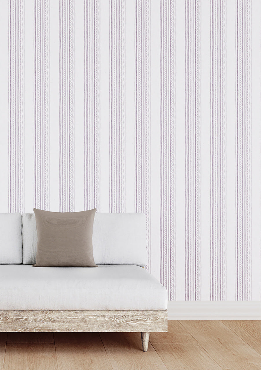 MARITIME-STRIPE-PORT-PURPLE-ON-VINYL-CANVAS-PHILLIP-JEFFRIES-10003 - Phillip Jeffries Wallpaper Wallcovering