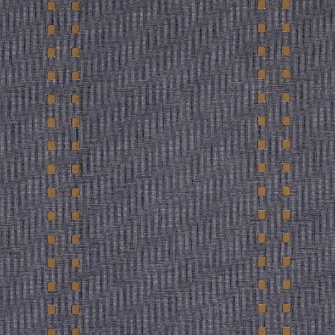 STUDS-AND-STRIPES-VERTICAL-BRASS-ON-CANVAS-LINEN-PHILLIP-JEFFRIES-5875-V - Phillip Jeffries Wallpaper Wallcovering