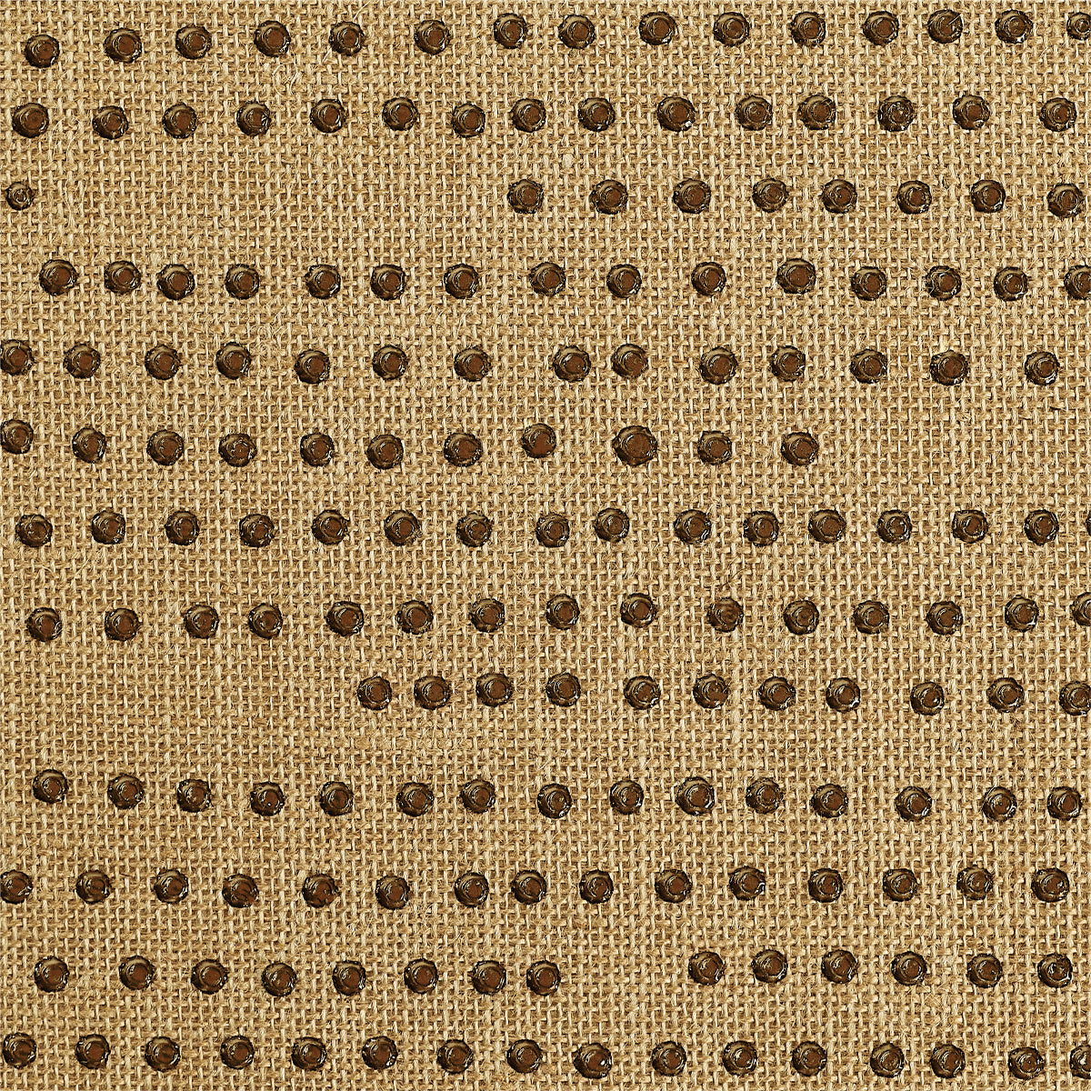 RUNWAY-RIVETS-BRONZE-ON-BURLAP-JUTE-PHILLIP-JEFFRIES-10591 - Phillip Jeffries Wallpaper Wallcovering