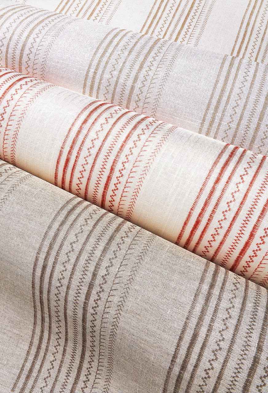 Maritime Stripe Port Purple on Vinyl Canvas - Phillip Jeffries 10003 - Phillip Jeffries Wallpaper Wallpaper
