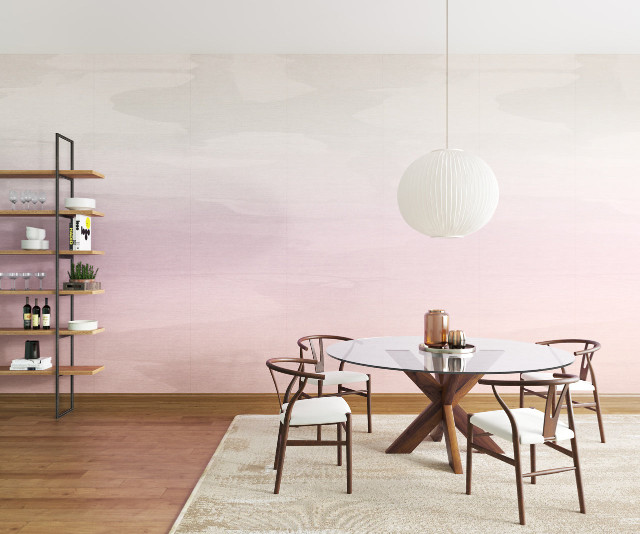 MIRAGE-DESERT-ROSE-ON-MANILA-HEMP-PHILLIP-JEFFRIES-8727 - Phillip Jeffries Wallpaper Wallcovering