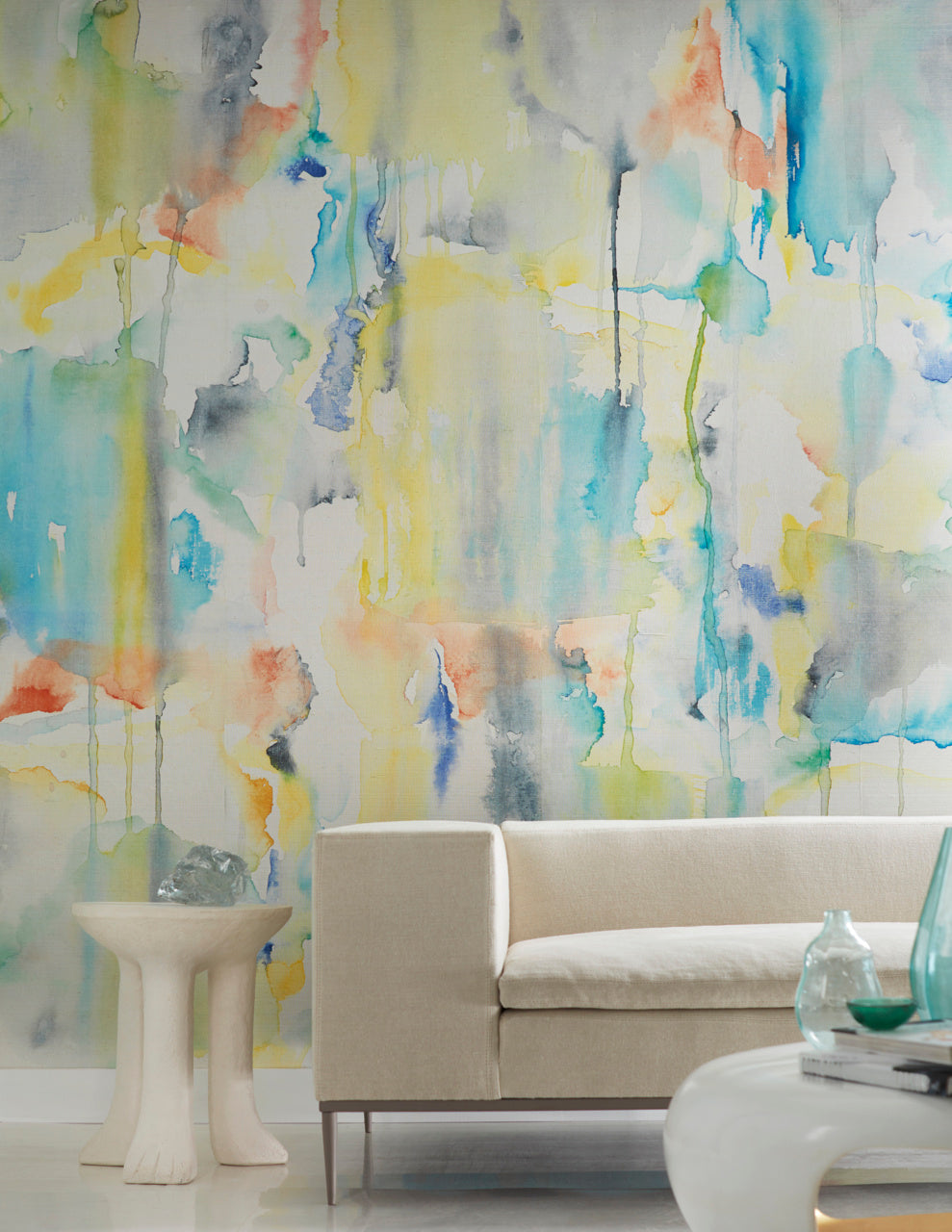 BLUR-MULTICOLOR-ON-MANILA-HEMP-PHILLIP-JEFFRIES-7800 - Phillip Jeffries Wallpaper Wallcovering