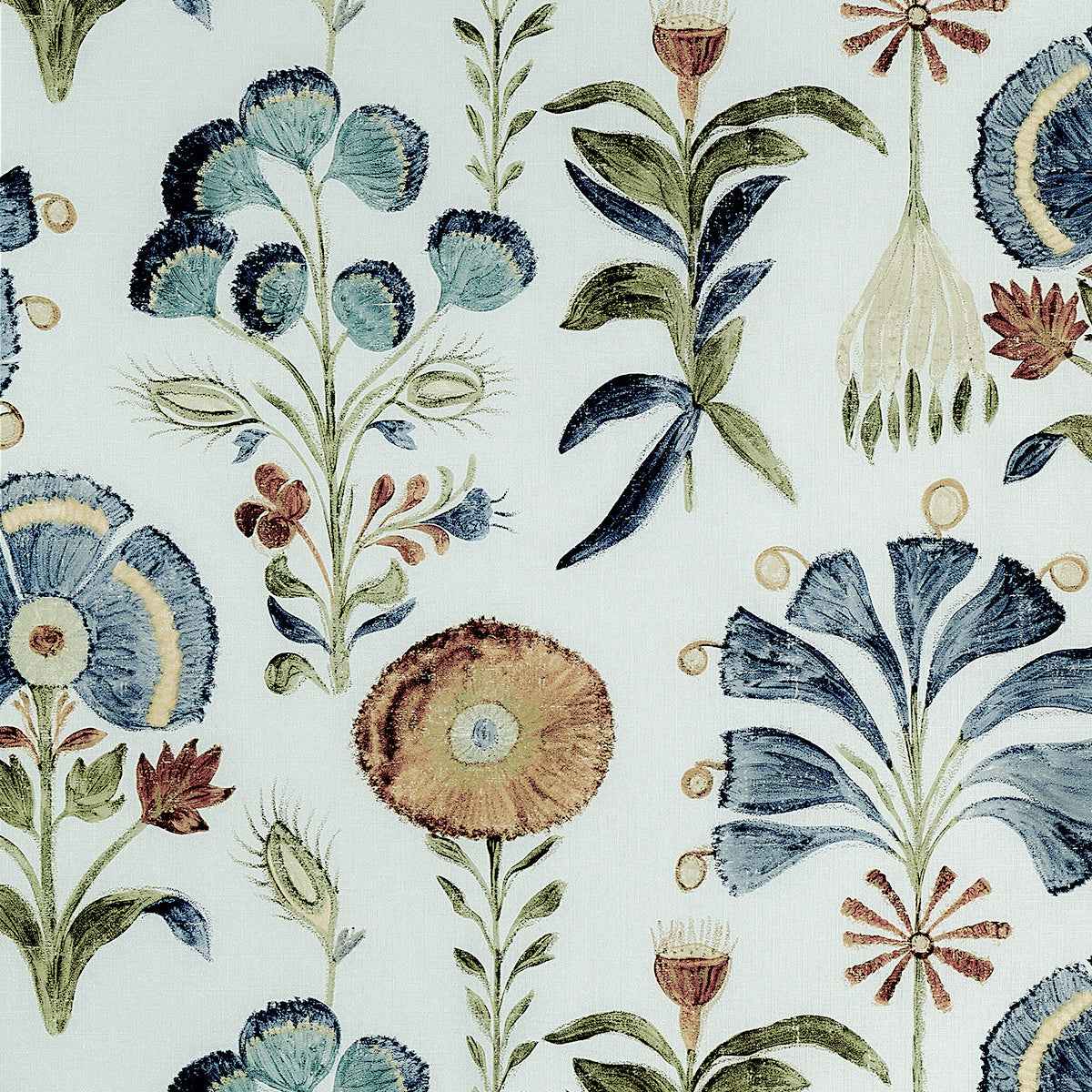 Posy Bluebell Waltz - Phillip Jeffries 40404 - Phillip Jeffries Wallpaper Wallcovering