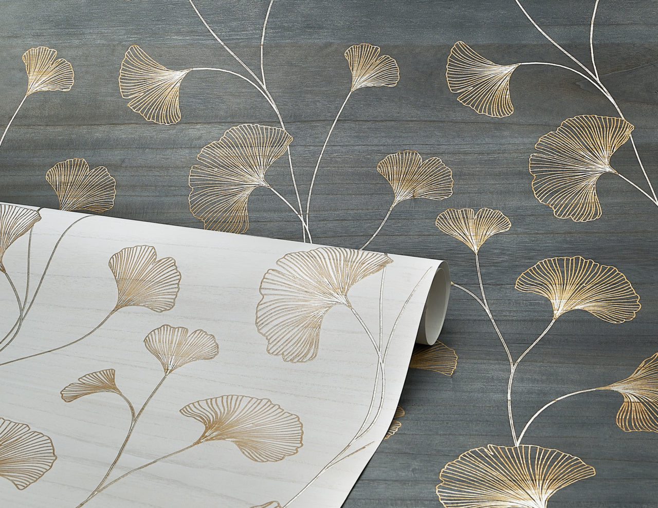 GINKGO-GARDEN-CYPRESS-GLOW-PHILLIP-JEFFRIES-32204 - Phillip Jeffries Wallpaper Wallcovering