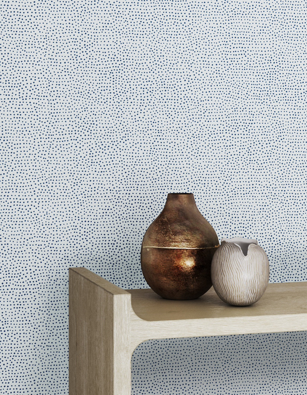 DROPLETS-WHITE-WITH-BLUE-ON-MANILA-HEMP-PHILLIP-JEFFRIES-10013 - Phillip Jeffries Wallpaper Wallcovering