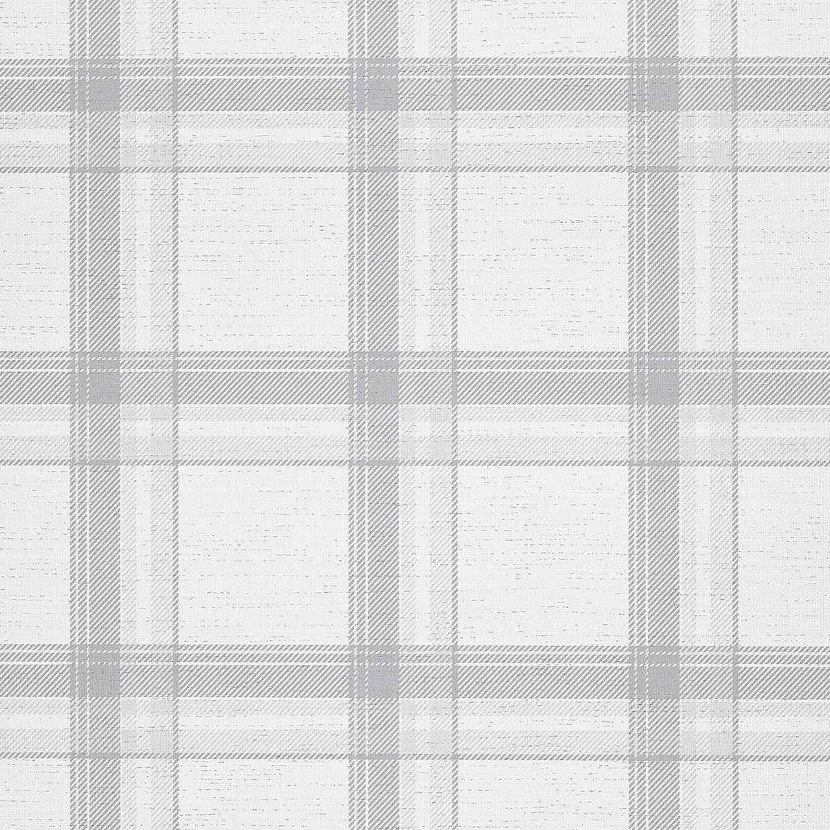 Prairie Plaid Grey and White on Vinyl Abaca - Phillip Jeffries 10724 - Phillip Jeffries Wallpaper Wallpaper