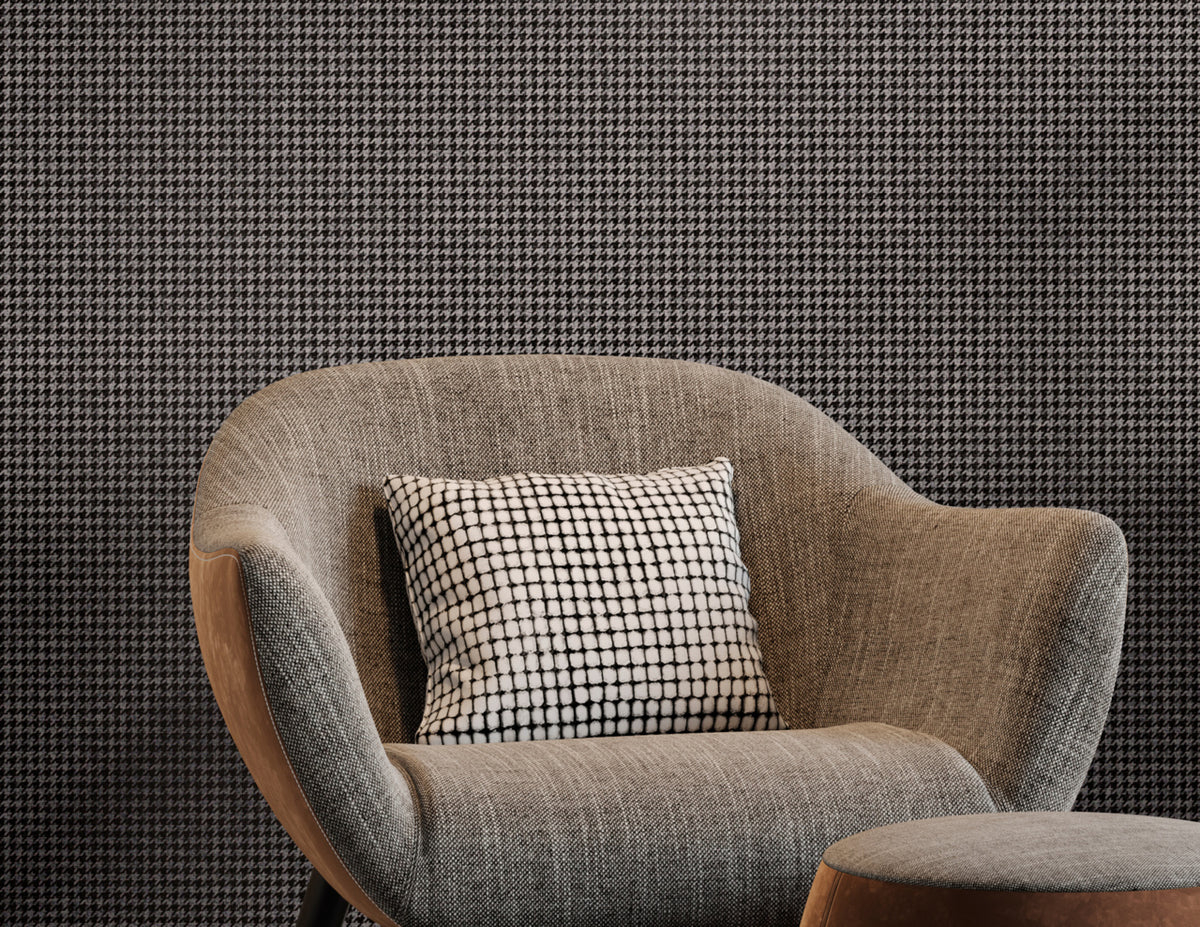 Dapper Duke Charcoal Weave on Manila Hemp - Phillip Jeffries 43305 - Phillip Jeffries Wallpaper Wallpaper