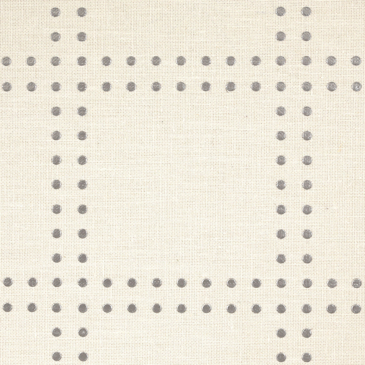 RIVETS-SILVER-ON-HAWAIIAN-HEMP-PHILLIP-JEFFRIES-5711 - Phillip Jeffries Wallpaper Wallcovering