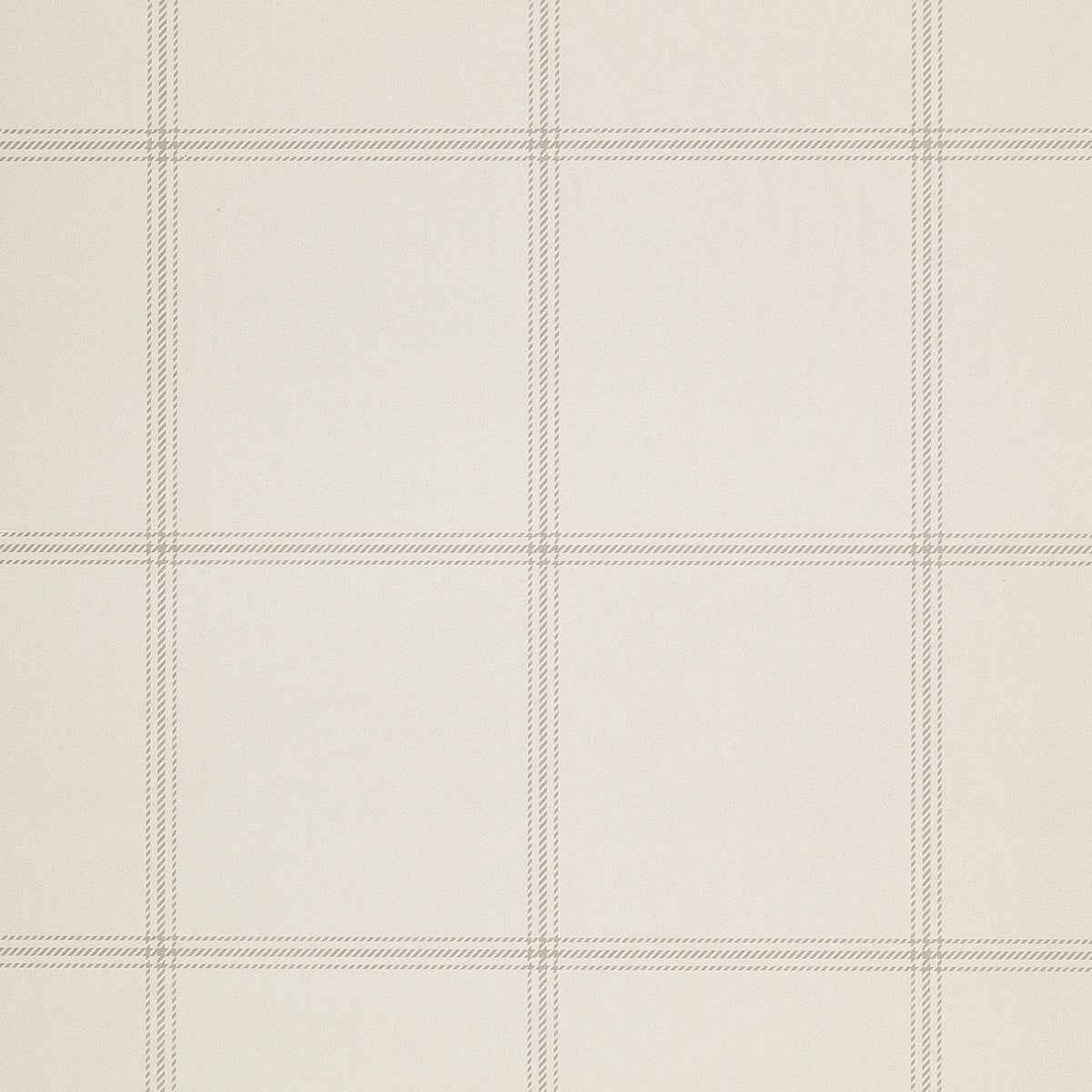 Jackson Plaid Grey and Cream on Suede Lounge - Phillip Jeffries 10706