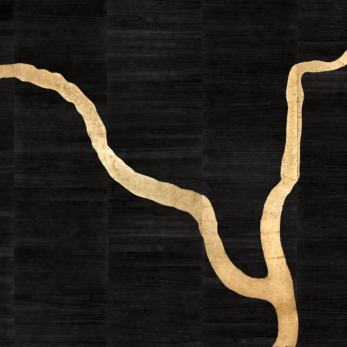 ADORN-RICH-BLACK-WITH-GOLD-PHILLIP-JEFFRIES-9293 - Phillip Jeffries Wallpaper Wallcovering