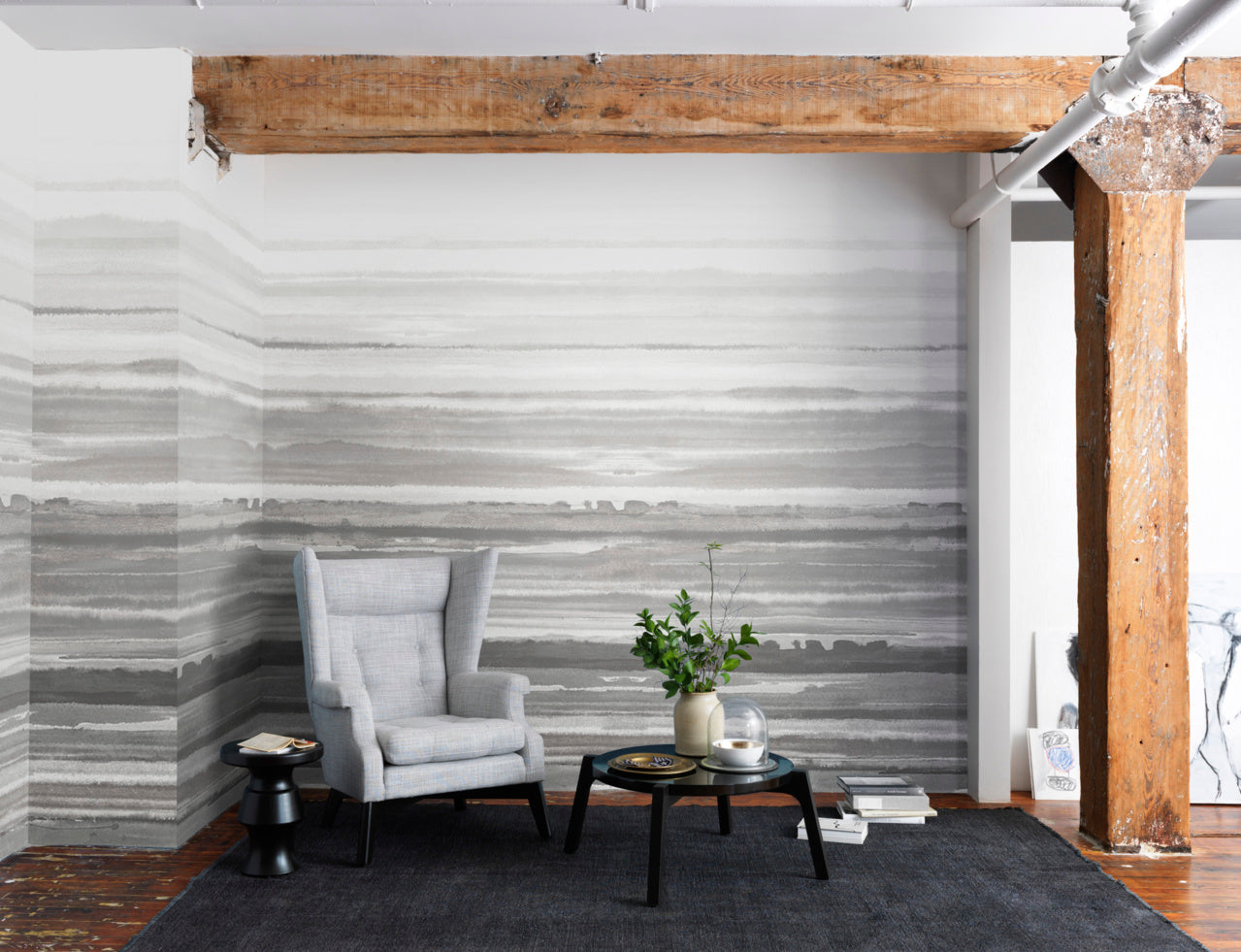FADE-GREY-WHISPER-ON-MANILA-HEMP-PHILLIP-JEFFRIES-7220 - Phillip Jeffries Wallpaper Wallcovering