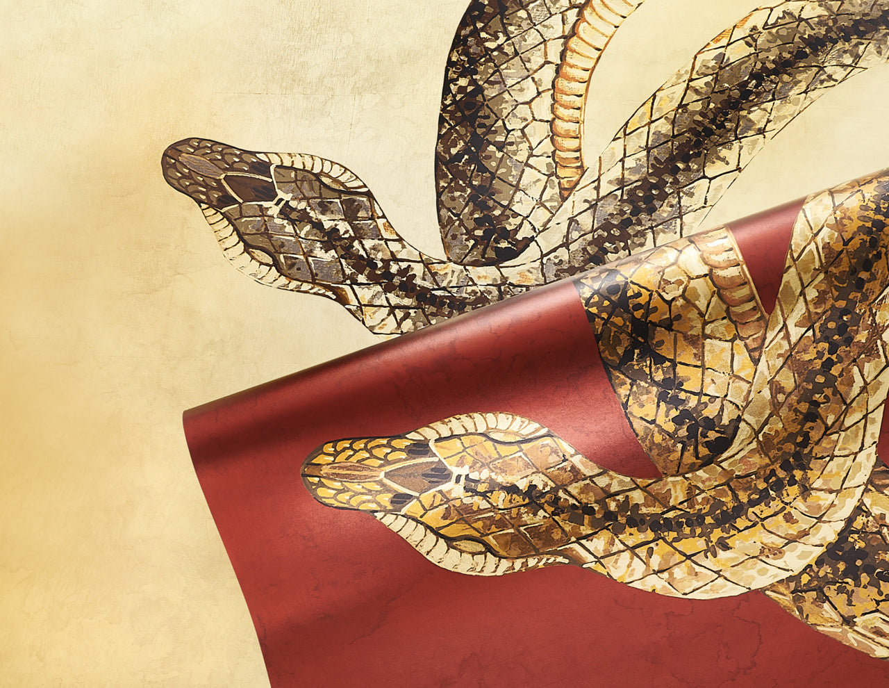 SERPENT-NOCTURNAL-ON-VINYL-METALWORKS-PHILLIP-JEFFRIES-10605 - Phillip Jeffries Wallpaper Wallcovering