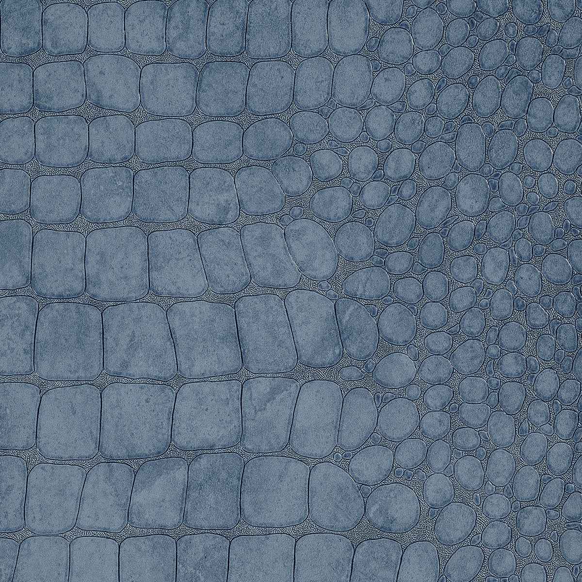 Vinyl Crocodile Rock Denim Wash - Phillip Jeffries 10856 - Phillip Jeffries Wallpaper Wallcovering