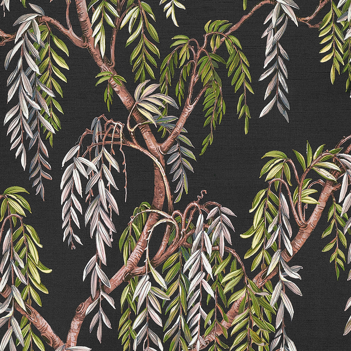WHISPERING-WILLOWS-NOCTURNAL-ON-VINYL-CANVAS-PHILLIP-JEFFRIES-27807 - Phillip Jeffries Wallpaper Wallcovering