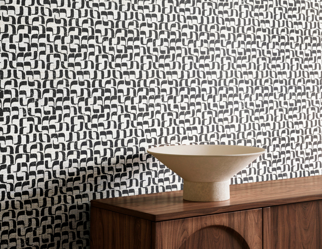 ROSETTA-CIPHER-BLACK-ON-MANILA-HEMP-PHILLIP-JEFFRIES-40807 - Phillip Jeffries Wallpaper Wallpaper